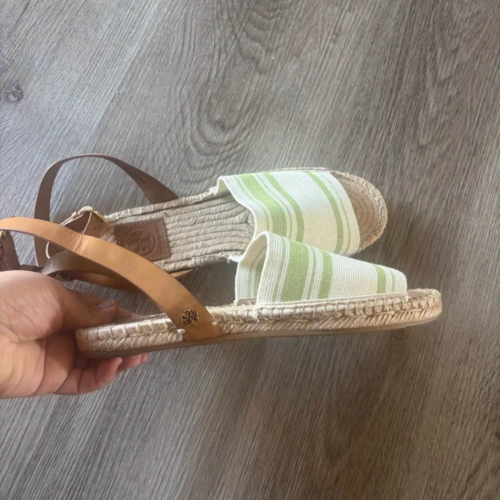Tory Burch Stretch Canvas Espadrille Sandal